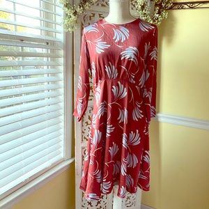 NWT Loft print dress 👗 Sz8 petite